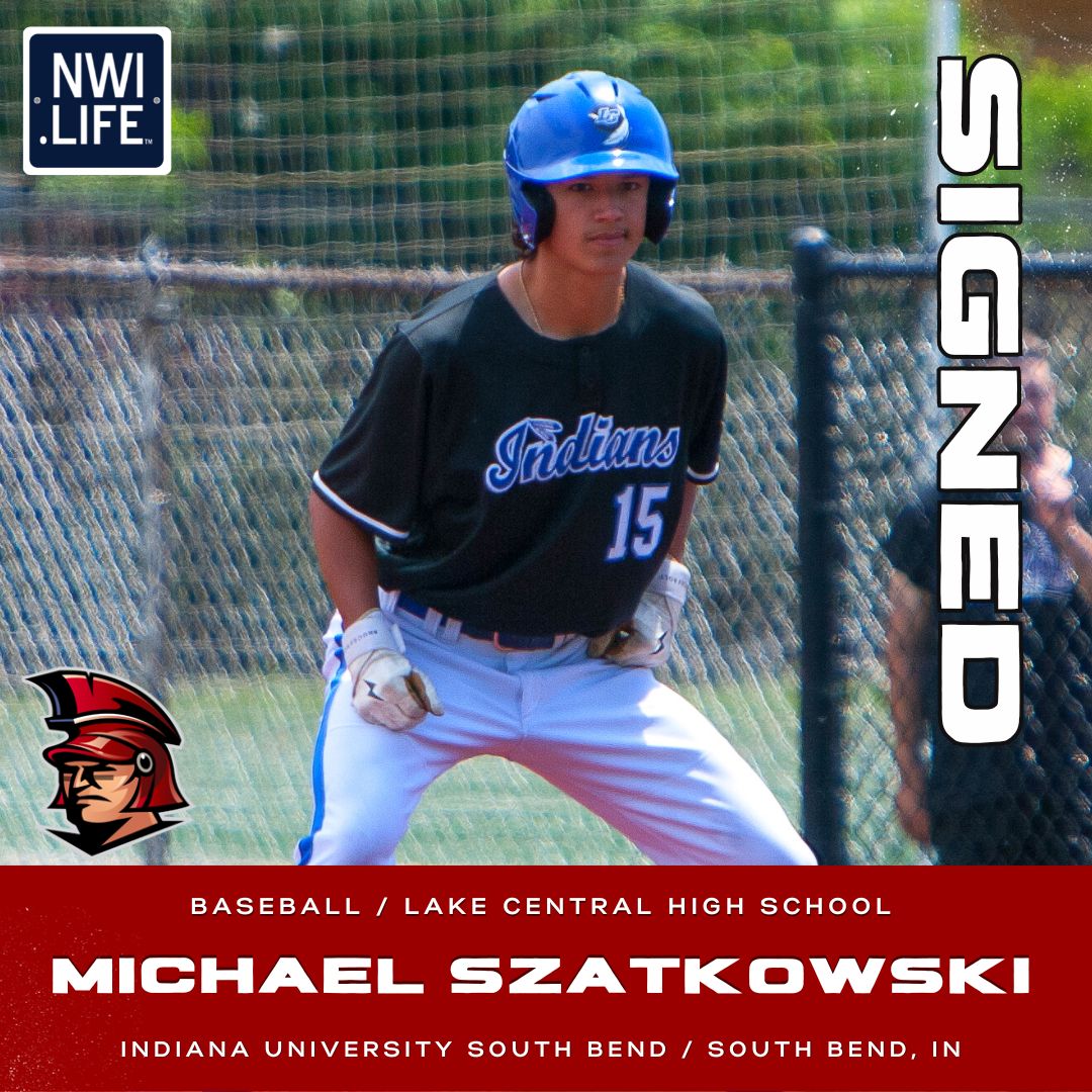 NWIndianaLife's tweet photo. Congratulations to Lake Central High School student athlete Michael Szatkowski on signing to continue his academic and athletic careers at Indiana University South Bend!

@LCIndiansBball | @LCIndians | @IUSBbase https://t.co/Ljixk3Utir