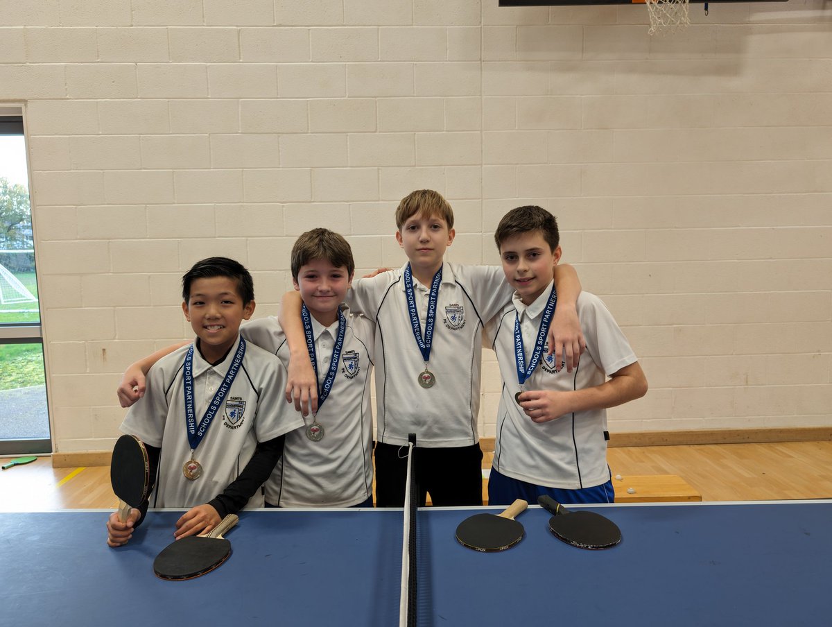 A big congratulations to today's district table tennis winners, our KS3 team! 🥇🏓
#wearebedes