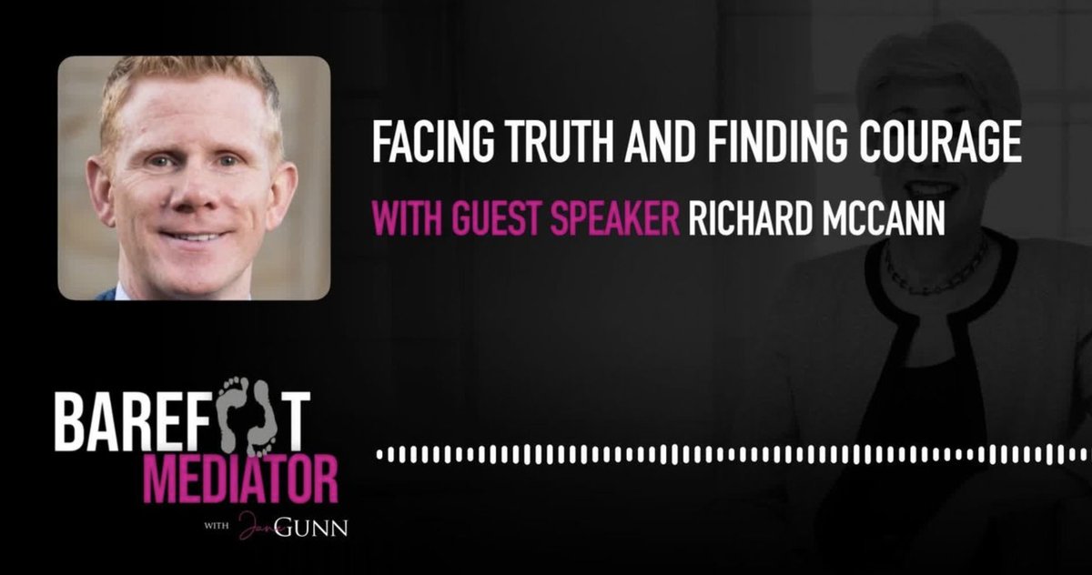 Do you have the courage to face your own reality? 

Great to have a conversation with <a href="/iCanSpeaker/">Richard McCann</a> about Facing Truth &amp; Finding Courage. 

Listen here! >> pod.link/1691720323/epi…

#InspiringStories #Truth #courage #BarefootMediator #Podcast