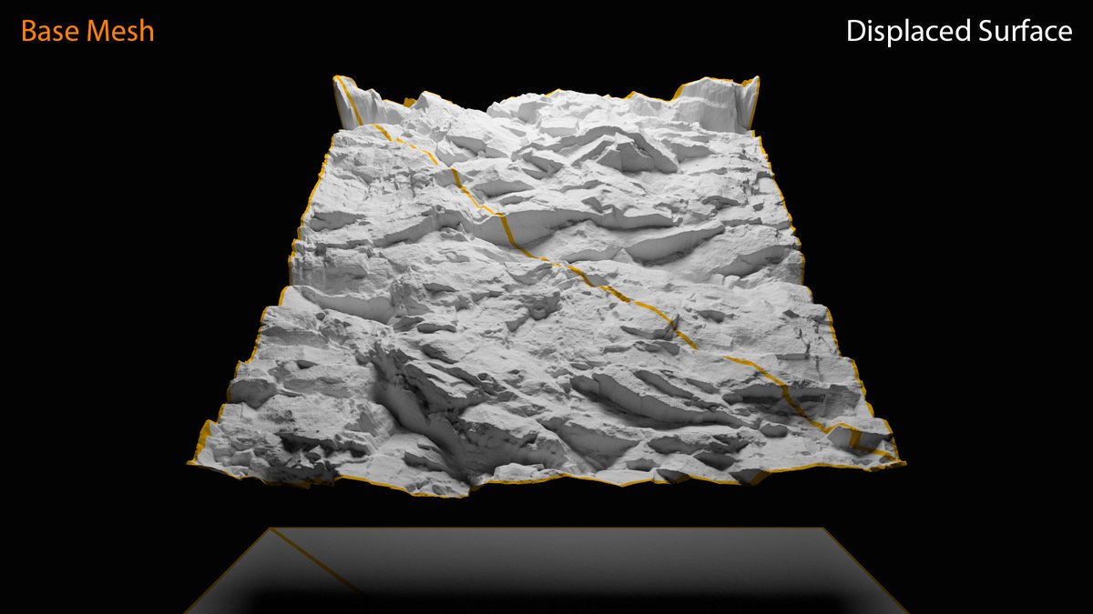 Shocker_0x15's tweet image. Tessellation-Free Displacement Mappingの実装を公開しました。日本語コメント付き。
github.com/shocker-0x15/G…
ハイトマップから作るminmax mipmapと精度保証に使われるアフィン演算を組み合わせて、オンザフライなBVH構築によりテクセル粒度のdisplacementを実現。ベースは平面じゃなくてもOK。