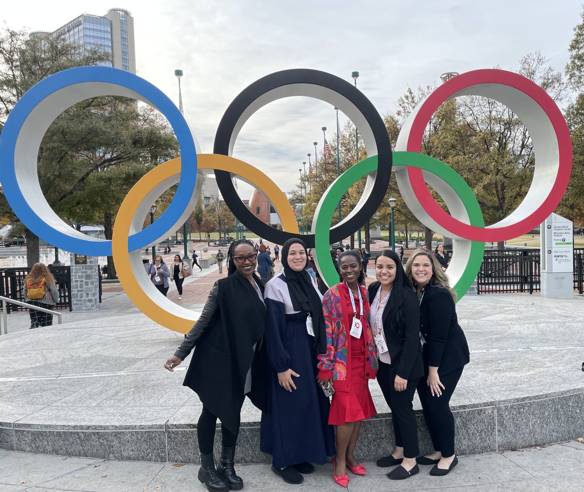 SdSimonovich's tweet photo. Attending APHA always inspires me! Such an honor to have spent time in Atlanta learning, growing, and cheering on @DePaulCSH SON DNP program graduates, Drs. Anim, Kanan, and Sandoval, as they presented their doctoral research findings. @APHAPHN #APHA2023 https://t.co/SjIP5ImXBe
