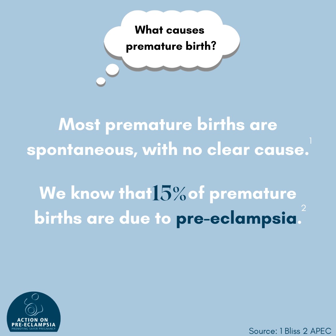 #WorldPrematurityday 40% of babies born before 28 weeks are as a result of #preeclampsia. We want to support you, educate everyone that looks after pregnant women and raise awareness of this disease so that that percentage can get lower.