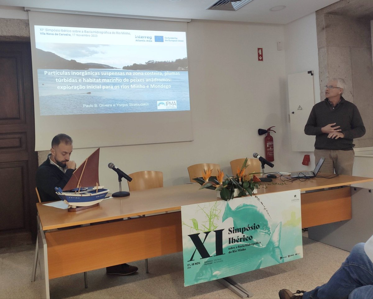 #DiadSea at the XI River Minho Symposium. @ipma_pt partner presents foreseen activities. @AtlanticArea @univdeevora @MARE_centre