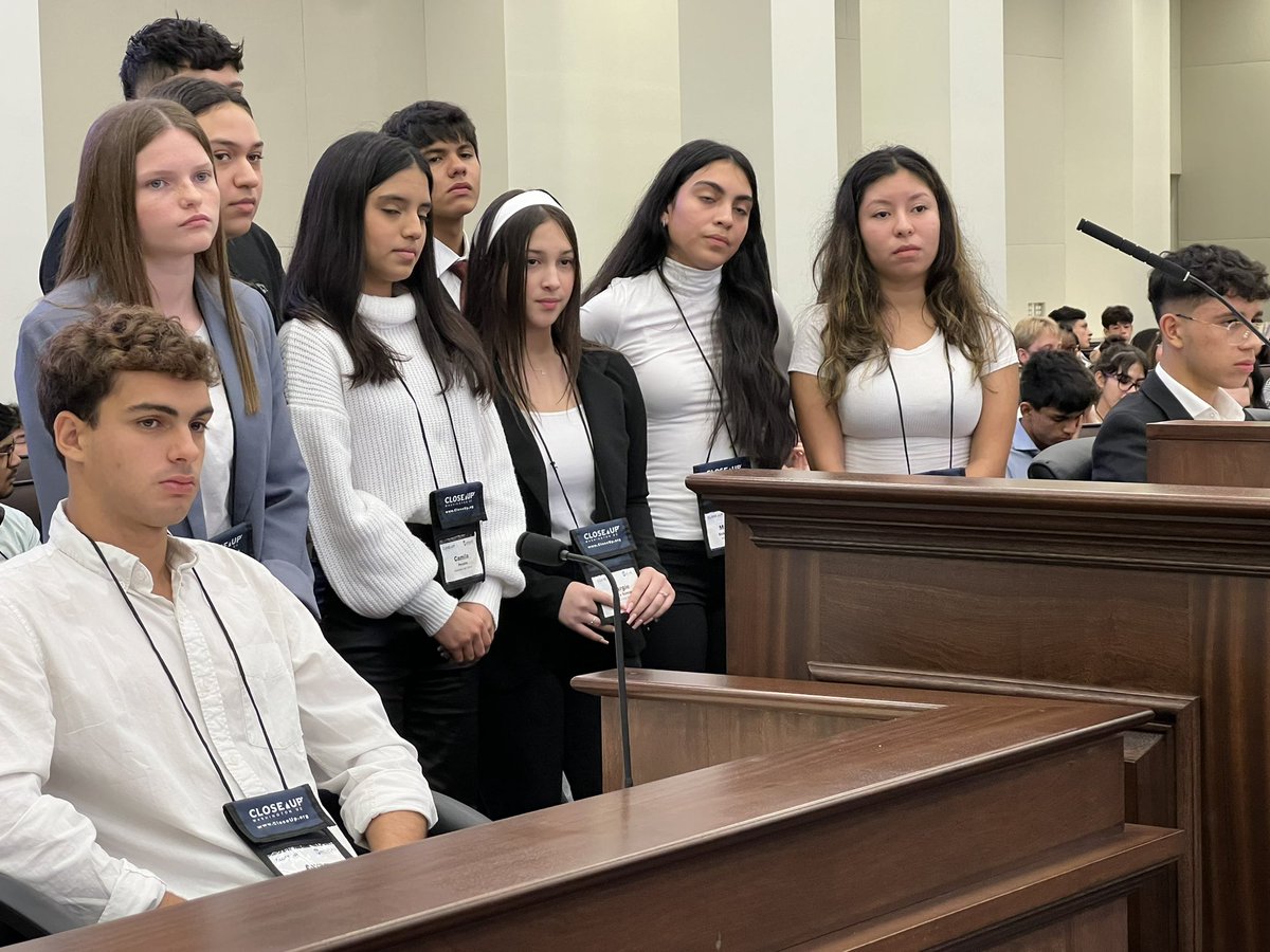 Incredible finale to an amazing week of work. Students presented their bill suggestions to a senate committee in the FL house.