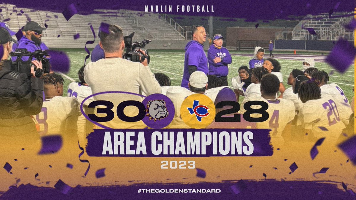 Area Champs #MarlinBulldogs #RoadToState #GoldenStandard