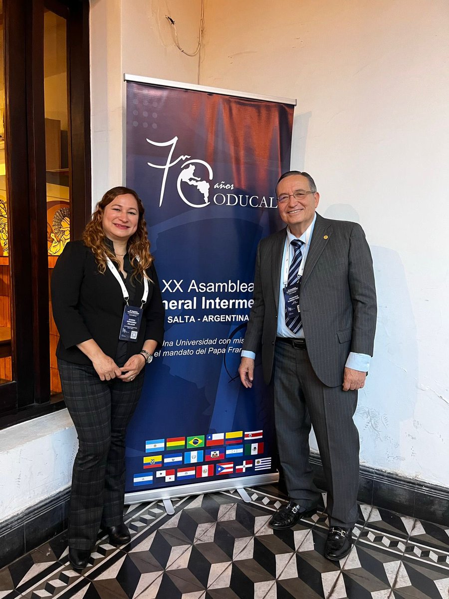 Esta semana, el Pbro. Lic. Francisco Ramírez Yañez, Rector del Sistema UNIVA, y la Mtra. Sandra Hernández, Jefa de Desarrollo Internacional participan en la XX Asamblea General Intermedia de la <a href="/Oducal/">ODUCAL</a> y el III Seminario de Internacionalización en la <a href="/UcasalOficial/">UCASAL</a>, Argentina 🇦🇷
