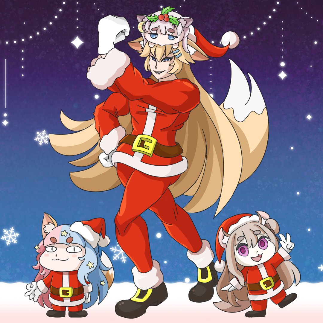 LaughLoaf's tweet photo. Wacky Fox Christmas 🧑‍🎄

#thehapiart #NyubunArt #ninistarart #Mochalartte https://t.co/3hmVIAoPNj
