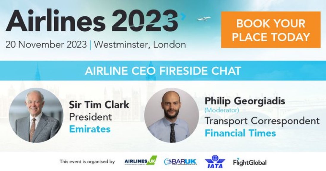 Registrations close tonight for #Airlines2023 taking place on Monday. We are ready to roll with an epic speaker line up and large delegation of senior attendees. Don’t miss it! flightglobalevents.com/airlines2023/e…