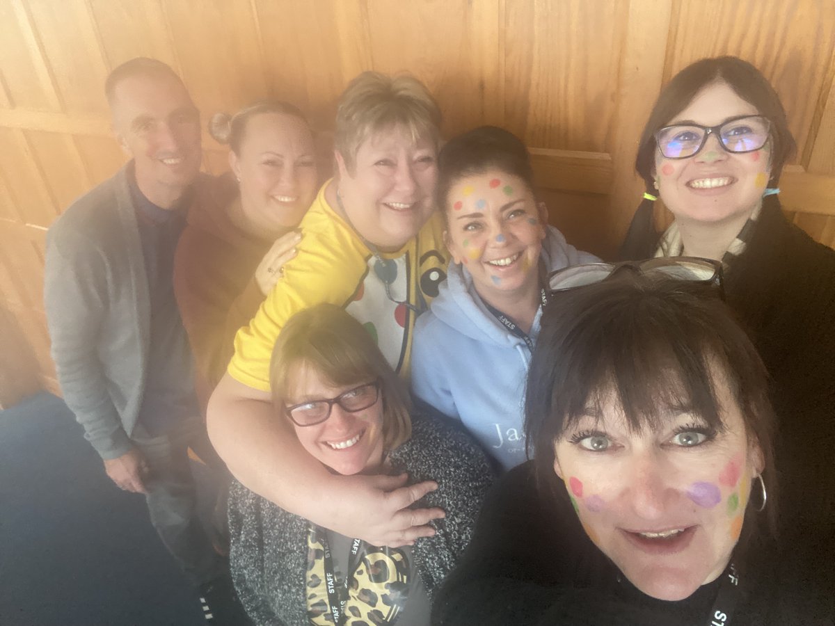 heathercroft_ta's tweet photo. With the Children in Need Appeal Show being broadcast tonight, we thought it would be appropriate to show our love, support and beautifully painted faces!

If you would like to support the cause then visit: https://t.co/sCUwWYyFiV

@BBCCiN #ChildrenInNeed #Pudsy #Fundraising #BBC https://t.co/UtpqLfr8Vu