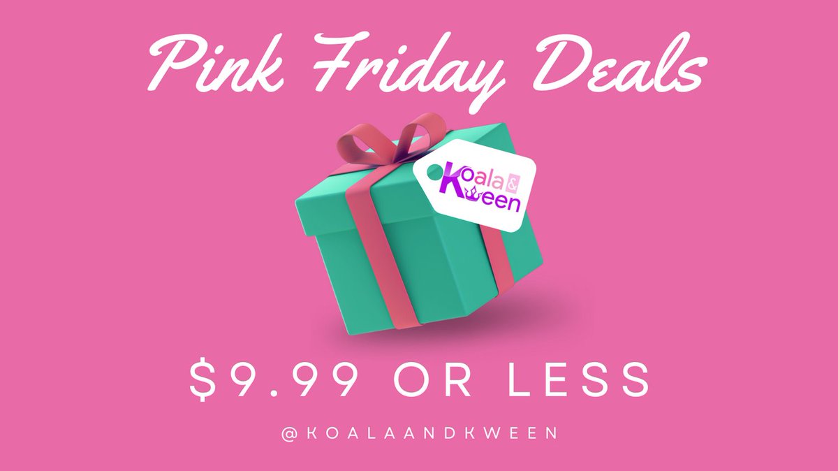 It's here! Our #PinkFriday special this year is about smaller gifts and stocking stuffers!  Check out our deals for $9.99 or less!  Scroll down to hit VIEW ALL!  Most items are in our IL location and will be shipped ASAP! #shopsmall
koalaandkween.com
