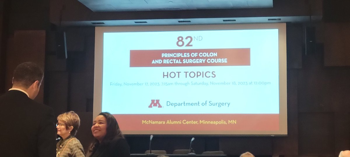 The 82nd Principles of Colon & Rectal Surgery Course has officially kicked off! #UMNProud to be the Medical School's longest-standing surgical hot topics event.