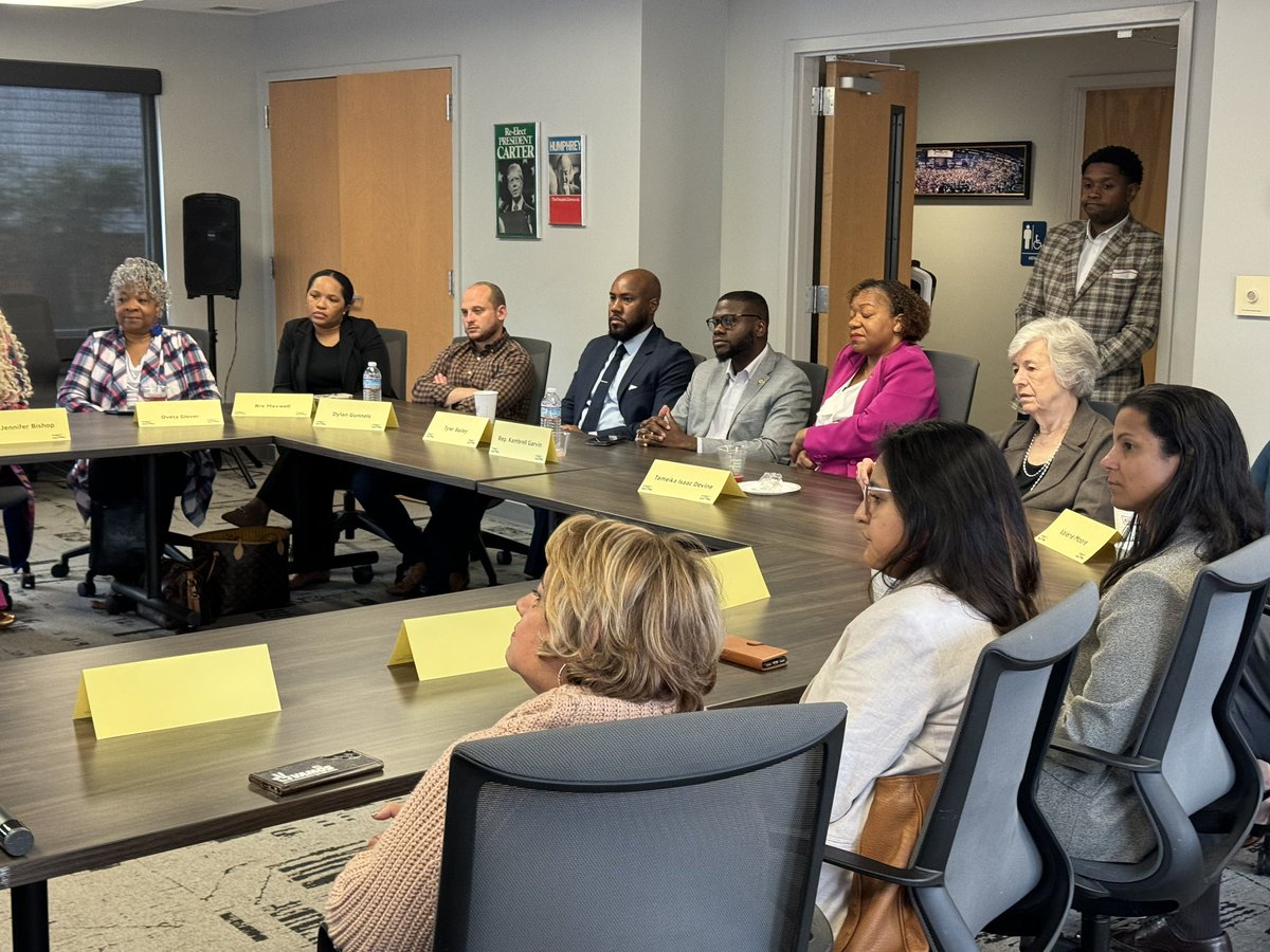 scdp's tweet photo. THIS MORNING: Senator @CoryBooker is in town with SCDP Chair @cspain1920 and DNC Chair @harrisonjaime sharing the accomplishments of the Biden-Harris administration and discussing the issues that matter most to South Carolinians. #TheRealFITN https://t.co/w1RRGxvkl1