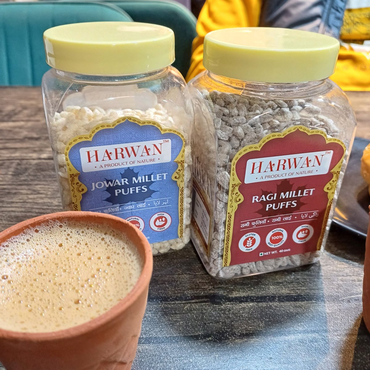 HarwanIndia's tweet photo. Rose Chai with Harwan Millet Puffs....Best way to start your weekend โ
Enjoy guilt-free healthy snacking; Harwan Millets Puffs are just like Fuliyan or Layi, eat them unsalted or like chiwda! Try today! #Harwan #internationalyearofmillets2023 #millets #guiltfreesnacking https://t.co/1FzbUmLocI