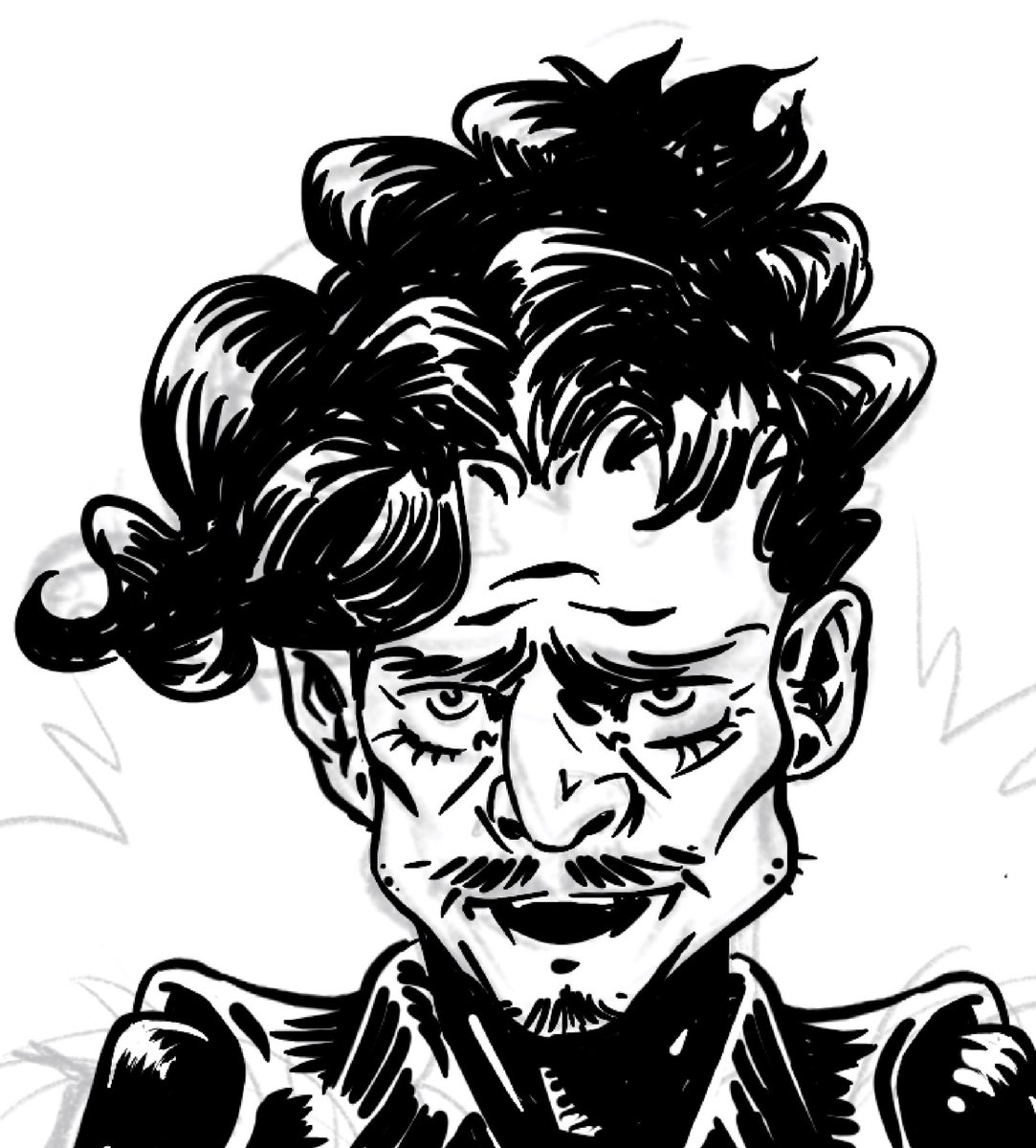 Inking this guy’s hair is so fun
