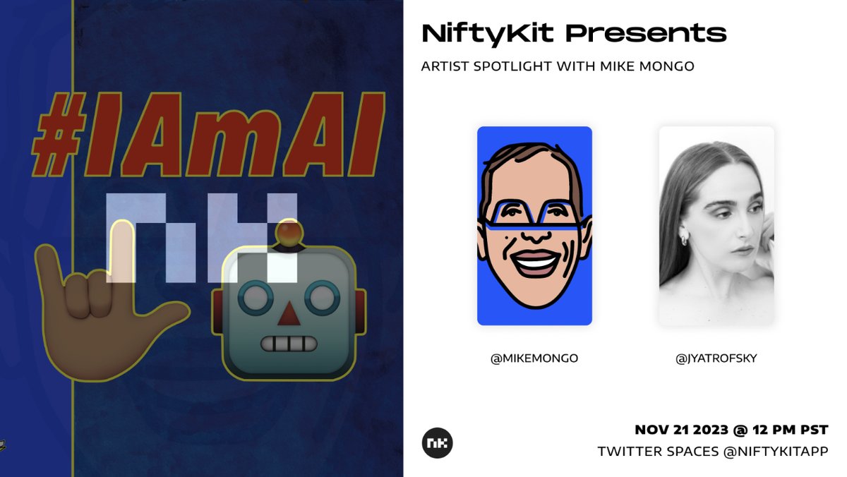 📢 Artist Spotlight with @mikemongo
⏰ Tuesday, November 21st at 12pm PST / 3pm EST

Set Reminder 🔔👇
x.com/i/spaces/1mrxm…