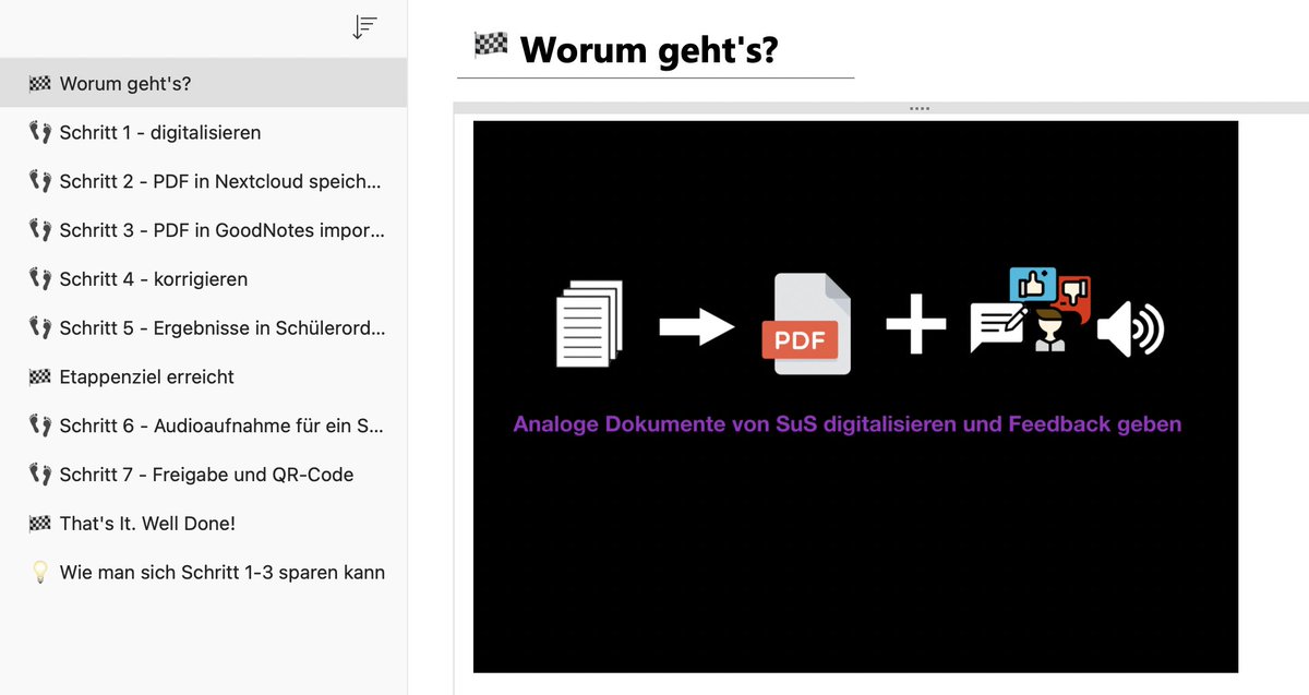 Ich bereite gerade meinen Workshop zum Thema "Digitale Korrektur und Audiofeedback" vor. Donnerstag geht's los. Ich freue mich über das Interesse meiner KuK.   #OneNote #GoodNotes #DateienApp #Sprachmemos #Kurzbefehle #Nextcloud #QRcodes #blueLZ #AppleEDU #crosspost #twlz