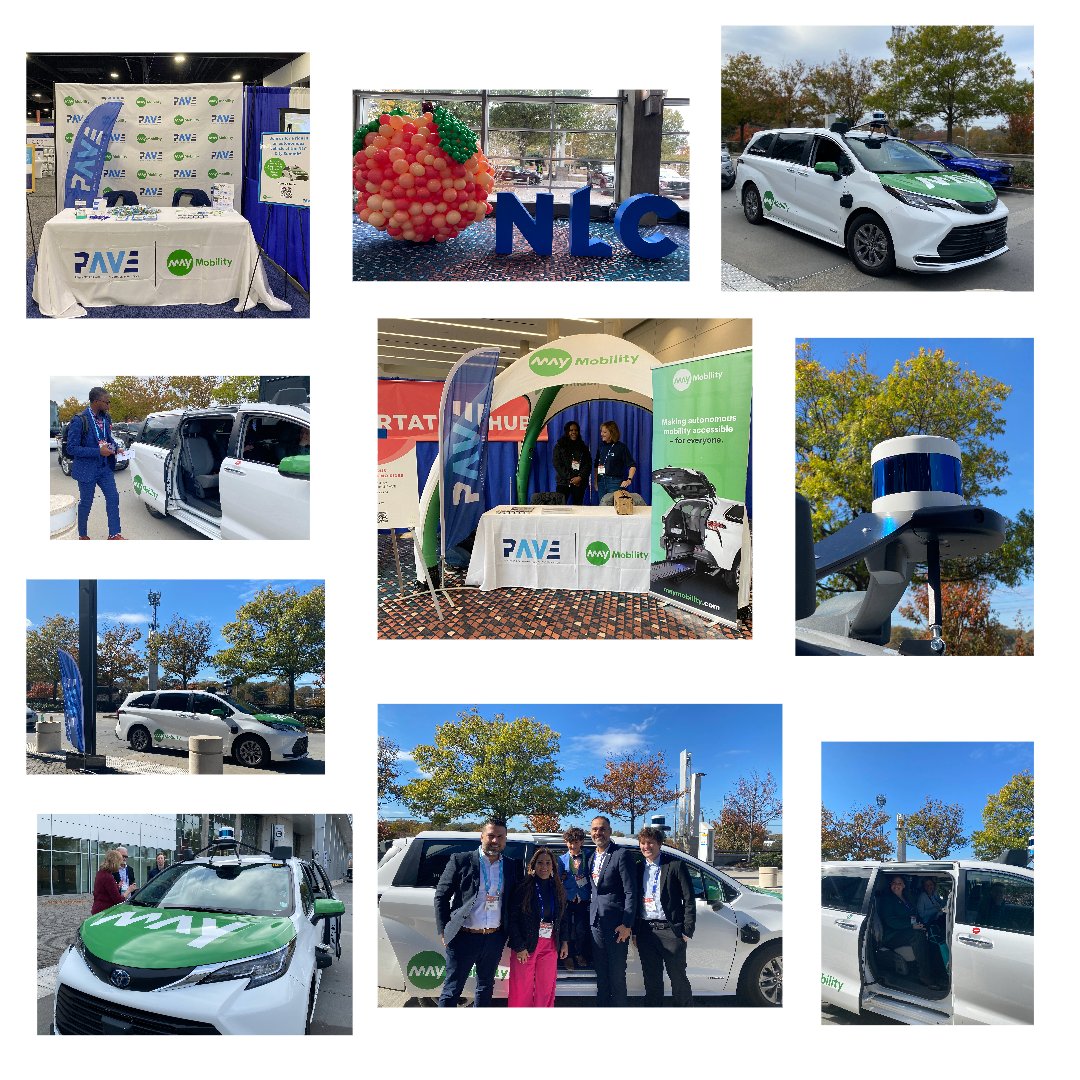 Partners for Automated Vehicle Education (@pavecampaign) on Twitter photo We've had a fantastic week at the <a href="/leagueofcities/">National League of Cities</a> #CitySummit giving #AV rides to city officials. And HUGE thanks to our amazing partner, <a href="/May_Mobility/">May Mobility</a>! We've had a fantastic week at the <a href="/leagueofcities/">National League of Cities</a> #CitySummit giving #AV rides to city officials. And HUGE thanks to our amazing partner, <a href="/May_Mobility/">May Mobility</a>!