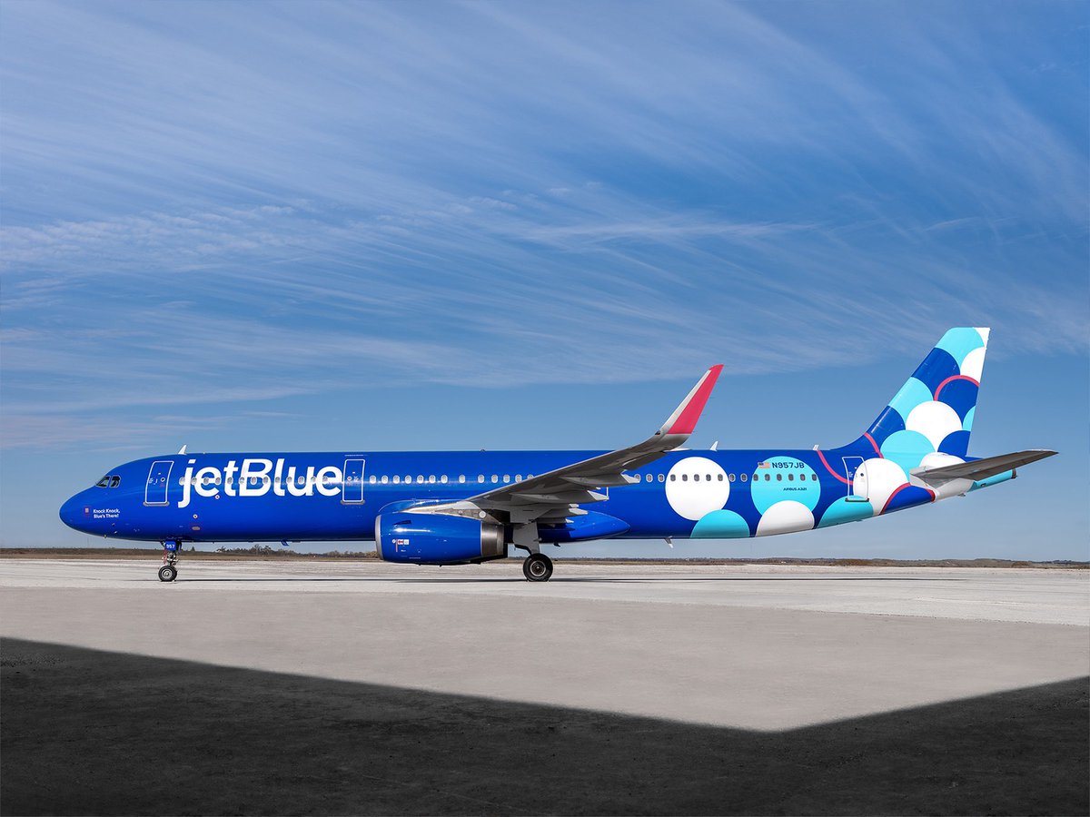 New work: The new @JetBlue A321 “Balloon” livery, looking super stylish, and definitely runway ready! #avgeek