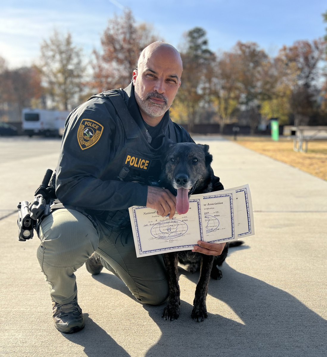 Thrilled to announce that K9 Arko aced his certifications! We couldn’t be prouder 😊