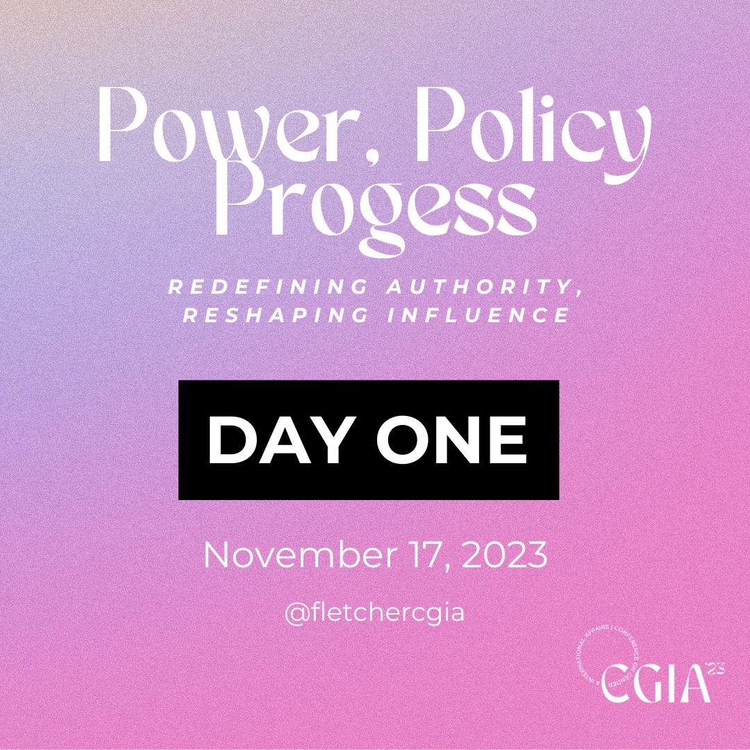 CgiaFletcher's tweet photo. IT'S DAY ONE OF CGIA 🎊💖✨

Join us at 3:30 PM In ASEAN for our opening plenary from Dean Gallagher &amp; our opening keynote from Laicie Heeley, Editor in Chief of Inkstick Media. 

@thefletcherschool @tuftsuniversity #fletchercgia #thefletcherschool #cgia2023 #powerpolicyprogress https://t.co/nvqHnzBSD0