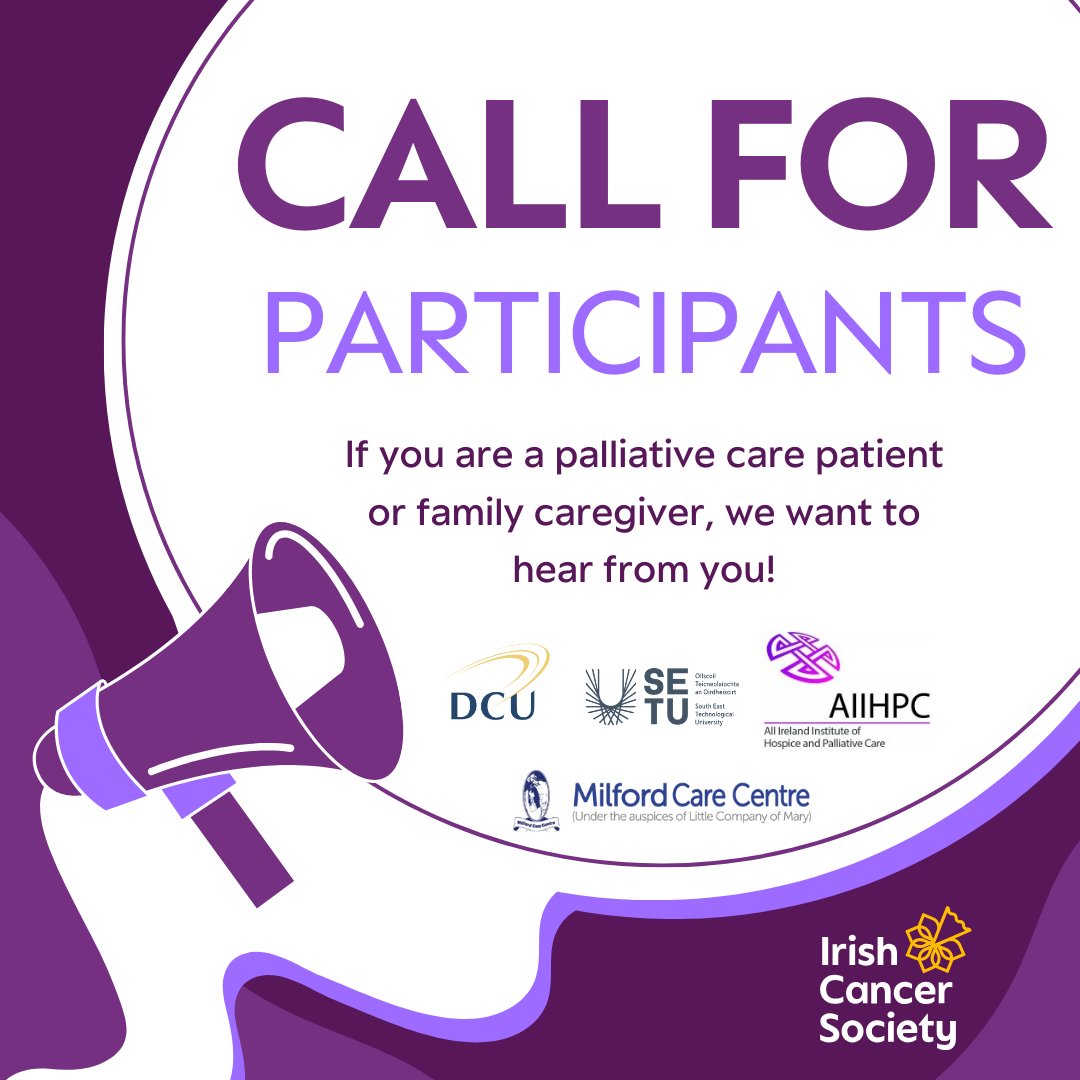 Irish Cancer Society (@irishcancersoc) on Twitter photo If you are a #palliativecare patient or family #caregiver, a research team from <a href="/SETUIreland/">South East Technological University</a> would love to hear about your experiences of #energy heating your home.
For more information, please contact: pilar.luzrodrigues@setu.ie If you are a #palliativecare patient or family #caregiver, a research team from <a href="/SETUIreland/">South East Technological University</a> would love to hear about your experiences of #energy heating your home.
For more information, please contact: pilar.luzrodrigues@setu.ie