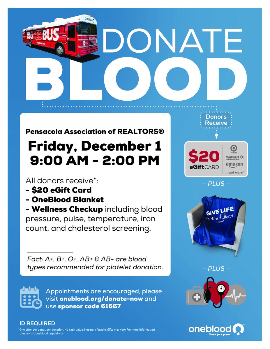 Save a life and earn a $20 gift card!💓💳
#PARProud #PensacolaRealtor #PensacolaRealtors