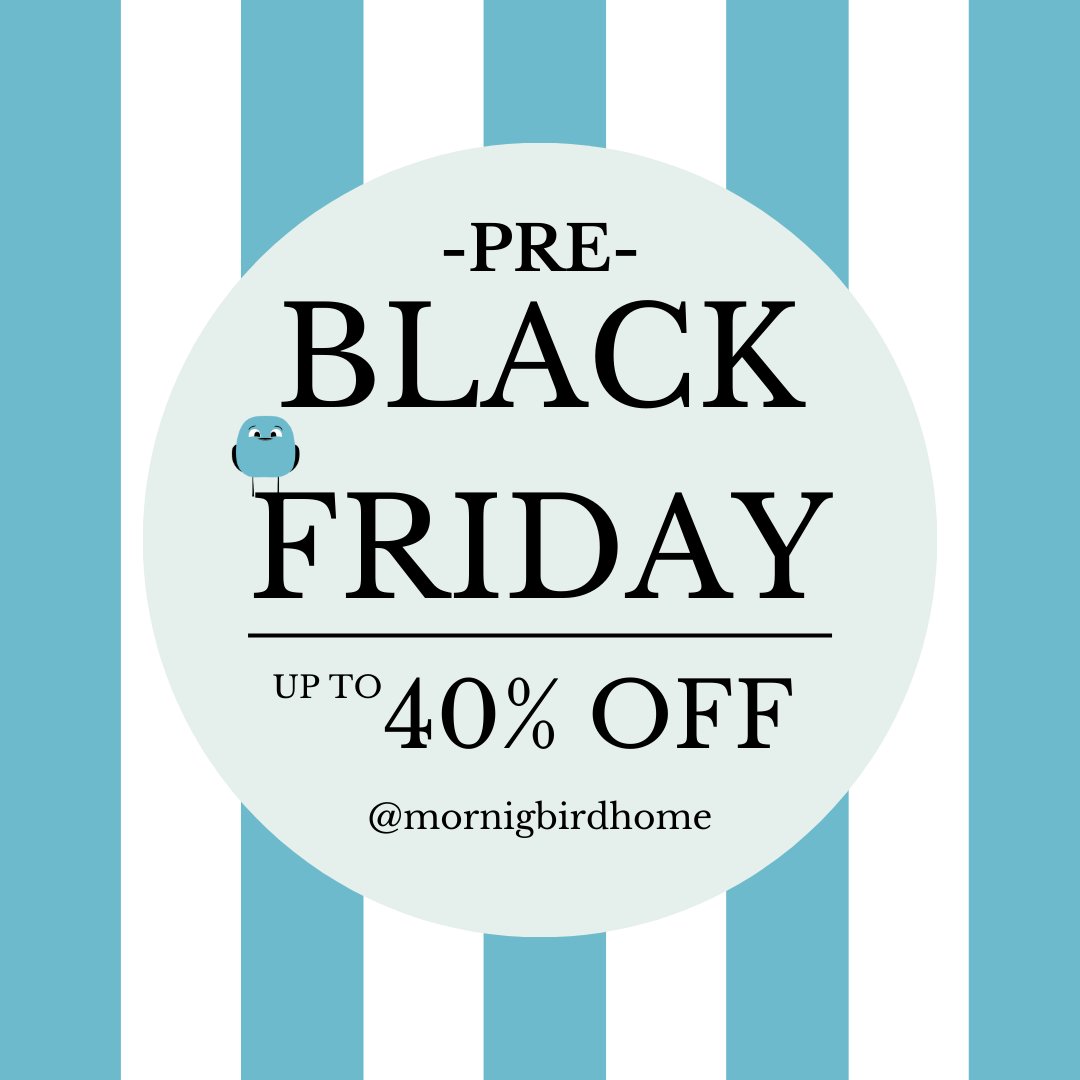 Get ready to kick off the holiday shopping season with a bang! Morning Bird's Pre-Black Friday Sale is here, and you can enjoy up to 40% off on your favorite products.

#MorningBirdHome #MorningBird #bedding #kidsbedding #blackfriday #sale