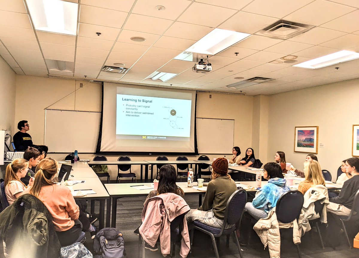 Had a great time sharing my PhD journey and research with #WomenInComputing at Grand Valley State University together with my colleague Vicente 🥰! Thanks UmichCSE&AI for the Building Bridges Program ✨ Most asked question: 'Am I good enough?'  To all the amazing girls:💃YEASS❗