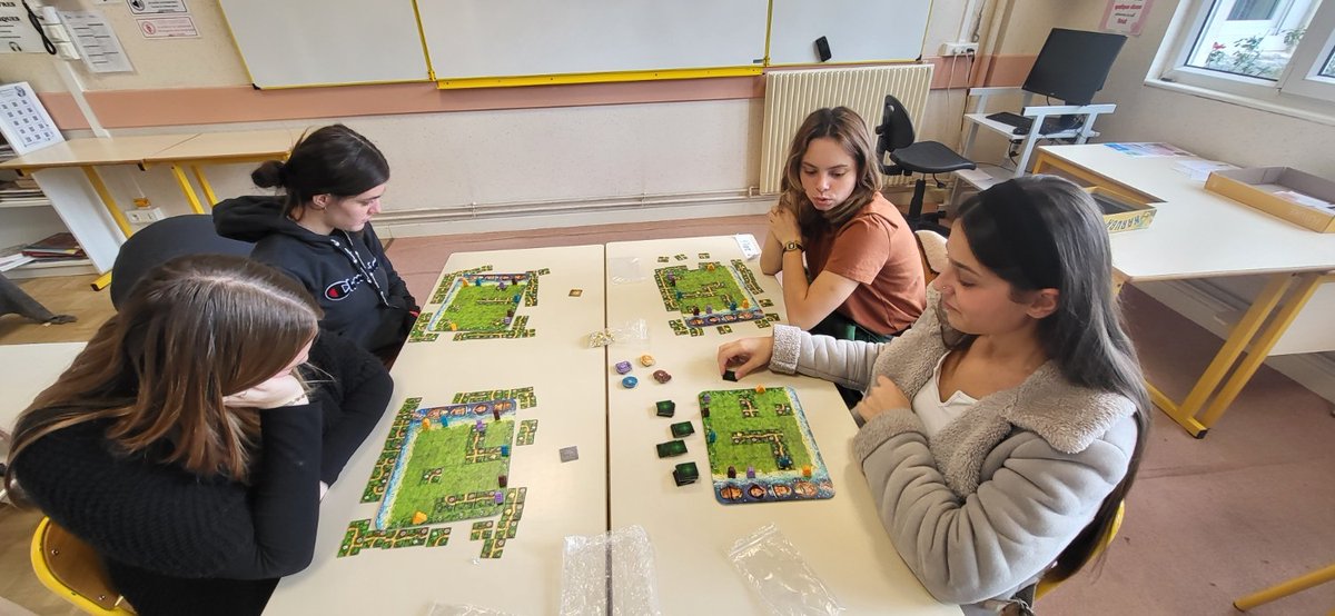 La  classe flexible étend son champs d'action en accueillant un atelier  jeux de société. En place tous les vendredis de 12h45 à  13h15. Une occasion de passer un midi sans téléphone... Les élèves sont  assidus et prennent plaisir à découvrir de nouveaux jeux très  conviviaux.