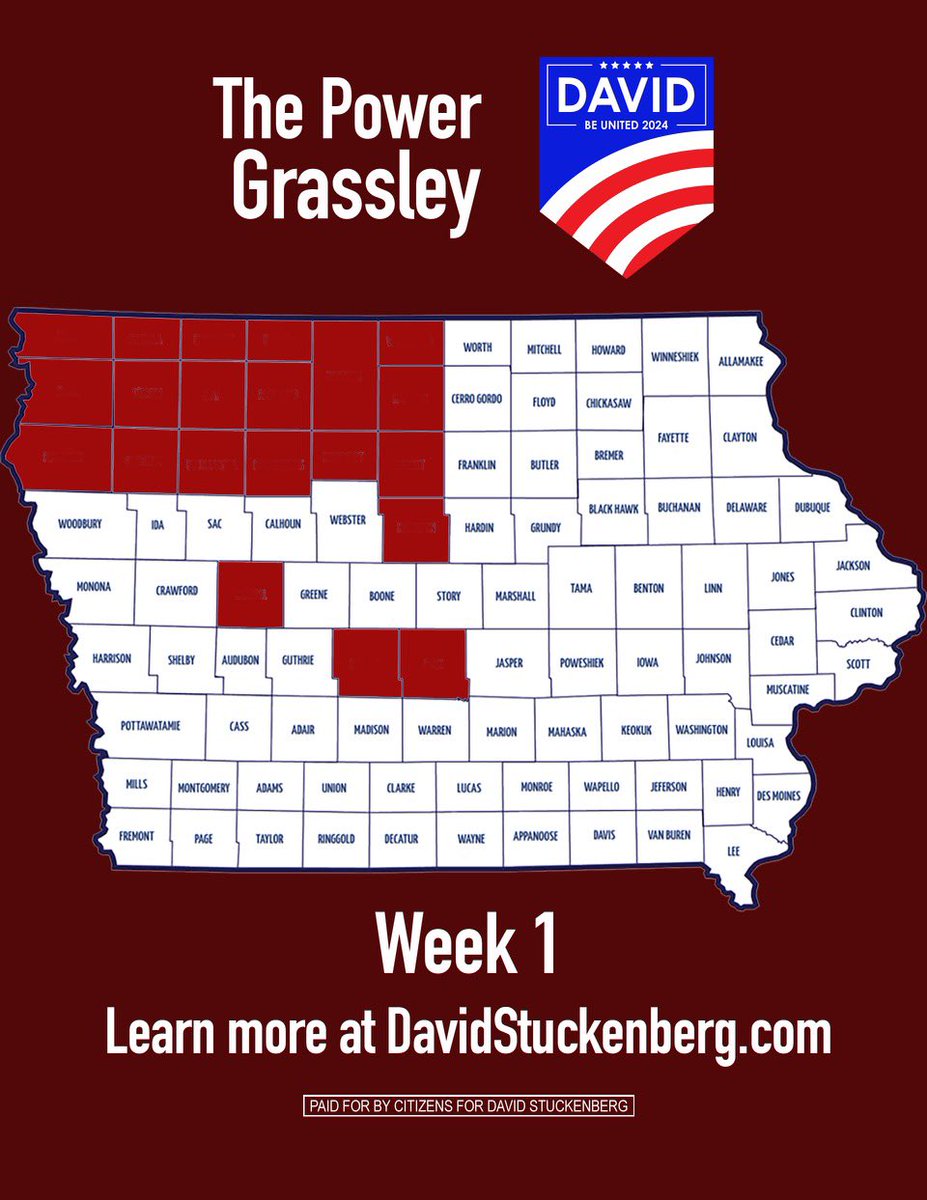 DrStuckenberg's tweet photo. @stuckenbergiowa we continue to spread the news, “Be United!” 

We need a unifier and national security leadership in our next President, I will provide it. https://t.co/GCmns3lWob