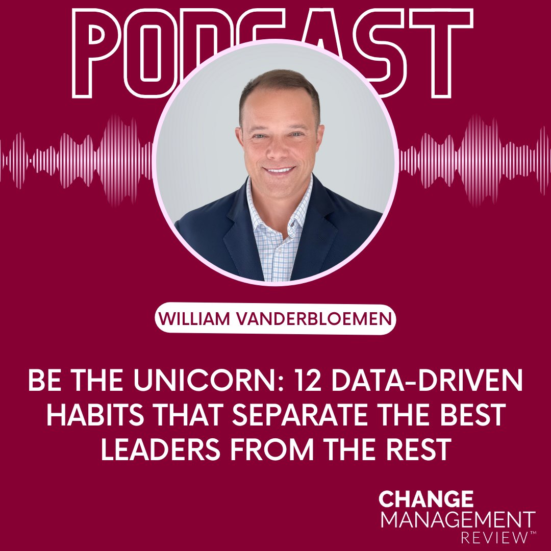 New "Meet the Expert" podcast episode featuring William Vanderbloemen! Explore the 12 teachable traits that separate the best leaders from the rest in "Be the Unicorn." Tune in for actionable insights on soft skills, career security, and more! changemanagementreview.com/be-the-unicorn…