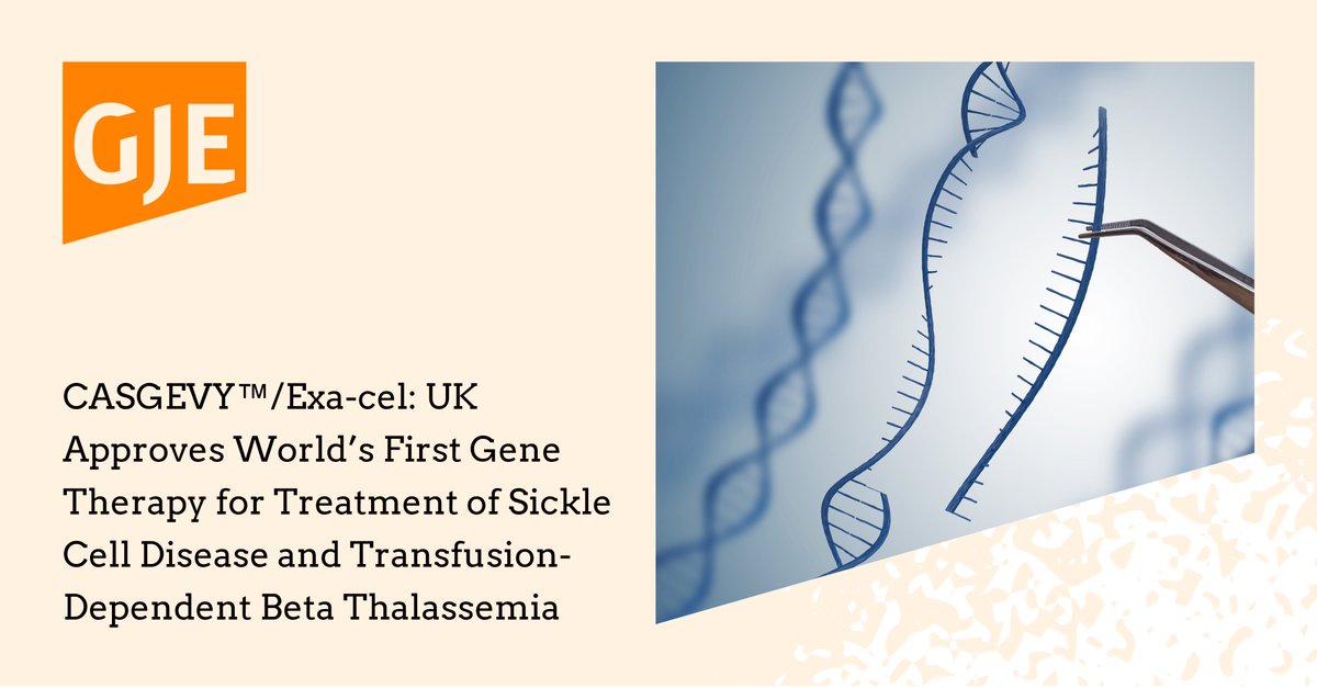 UK MHRA approved CASGEVY™, the world's first #CRISPR-based gene therapy for Sickle Cell Disease &amp; beta thalassemia on 16 Nov 2023. CASGEVY™ brings hope to patients with life-altering diseases. Ross Cummings &amp; Kessia Hawkins report: tinyurl.com/4hvzuh9b 
#IP #GeneTherapy