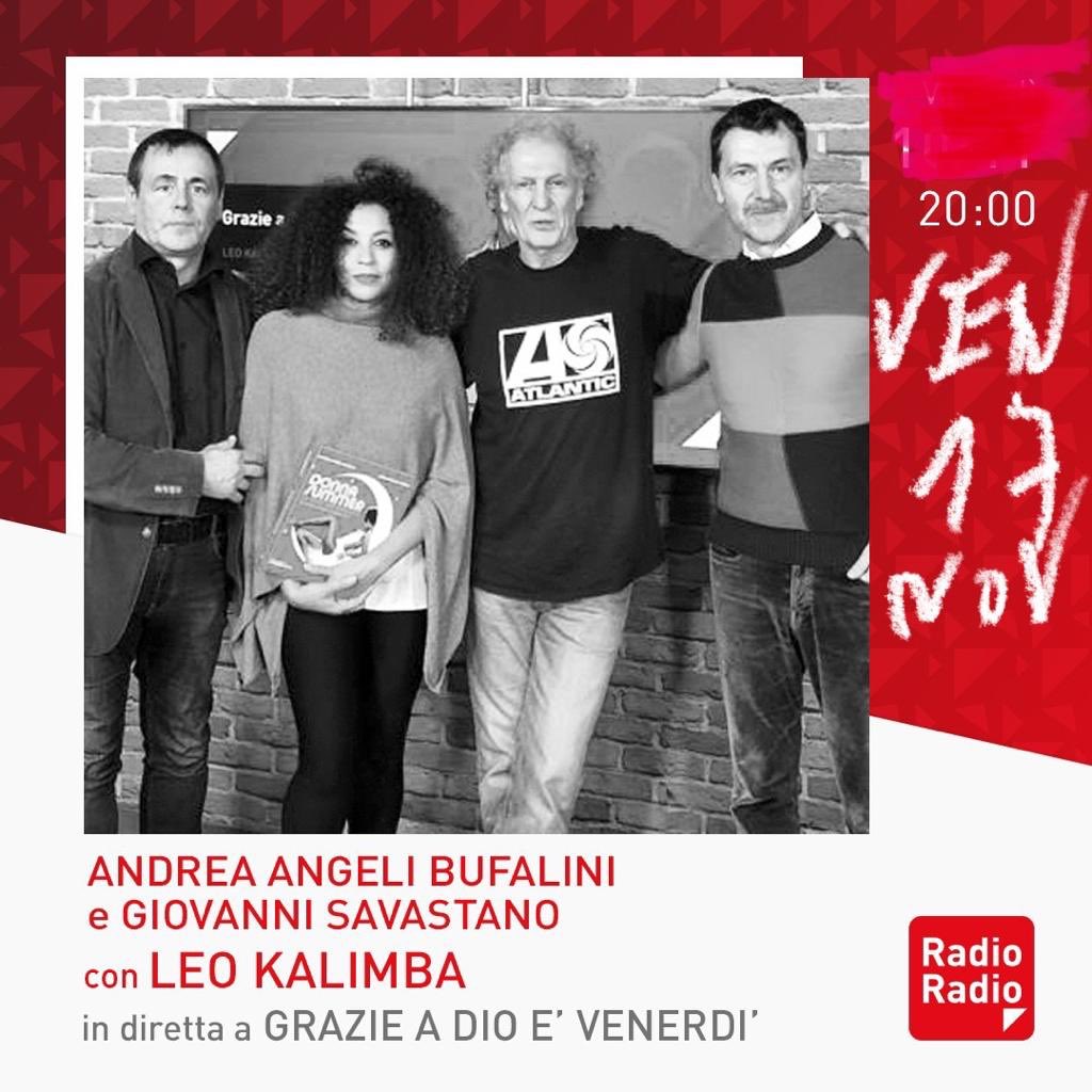 AndreaAngeliBuf's tweet photo. Stasera alle 20.00 replica su @RadioRadioWeb anche in video 😉🤩🎶
da #LeoKalimba con @GiovSavastano e #DeborahJohnson
#Libro #DonnaSummer #LaVoceArcobaleno
https://t.co/lz3u2c8WX1 https://t.co/a8XYGAPvdi
