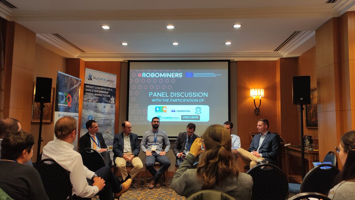 Philipp Hartlieb from our project partner Montanuniversität Leoben was invited to a podium discussion organized by the ROBOMINERSproject In course of the #RawMaterialsWeek2023 in Brussels.
