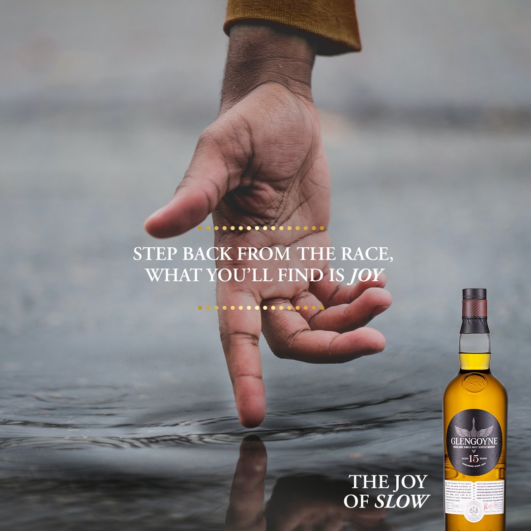 At Glengoyne, we value the important things in life, because when you take a step back from the race, what you find is joy. Embrace the joy of slow. ⏳