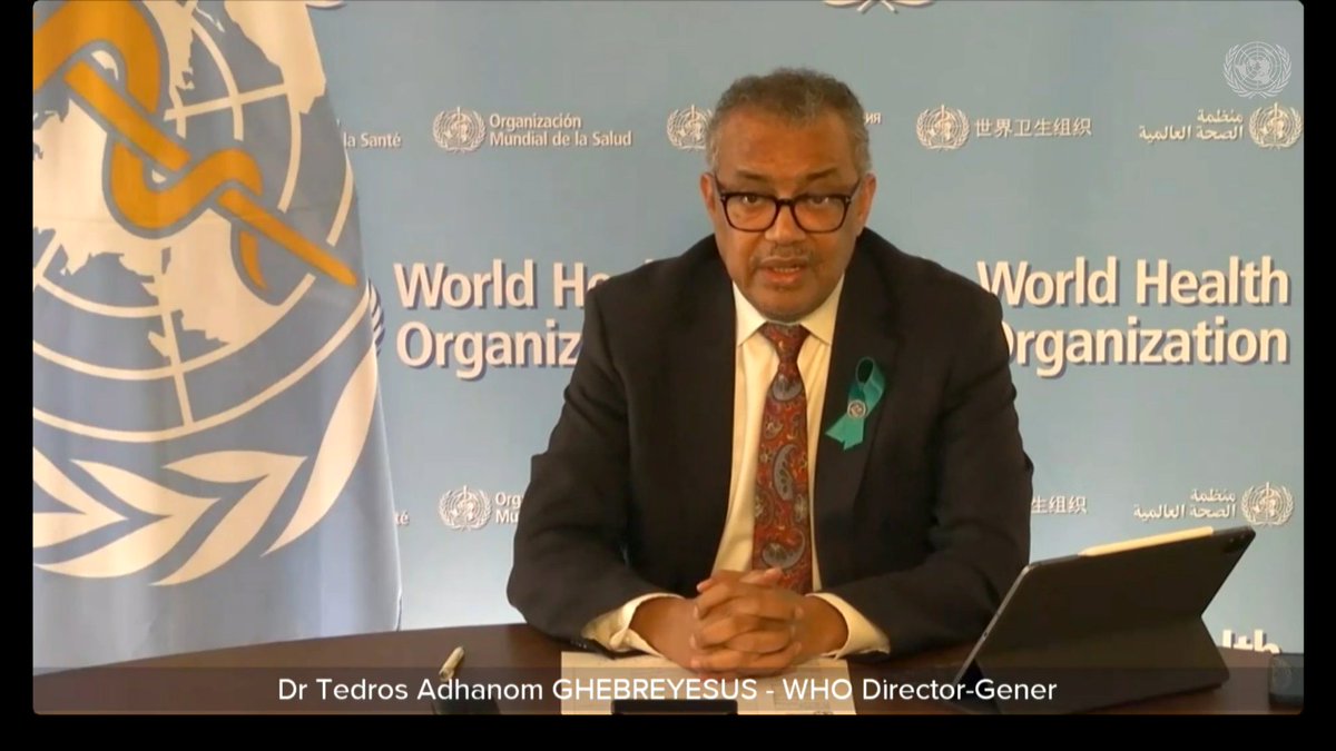 UN_News_Centre's tweet photo. #Gaza: “We are on the side of humanity!" -Tedros Ghebreyesus, @WHO Chief https://t.co/eW5mUbXwF4