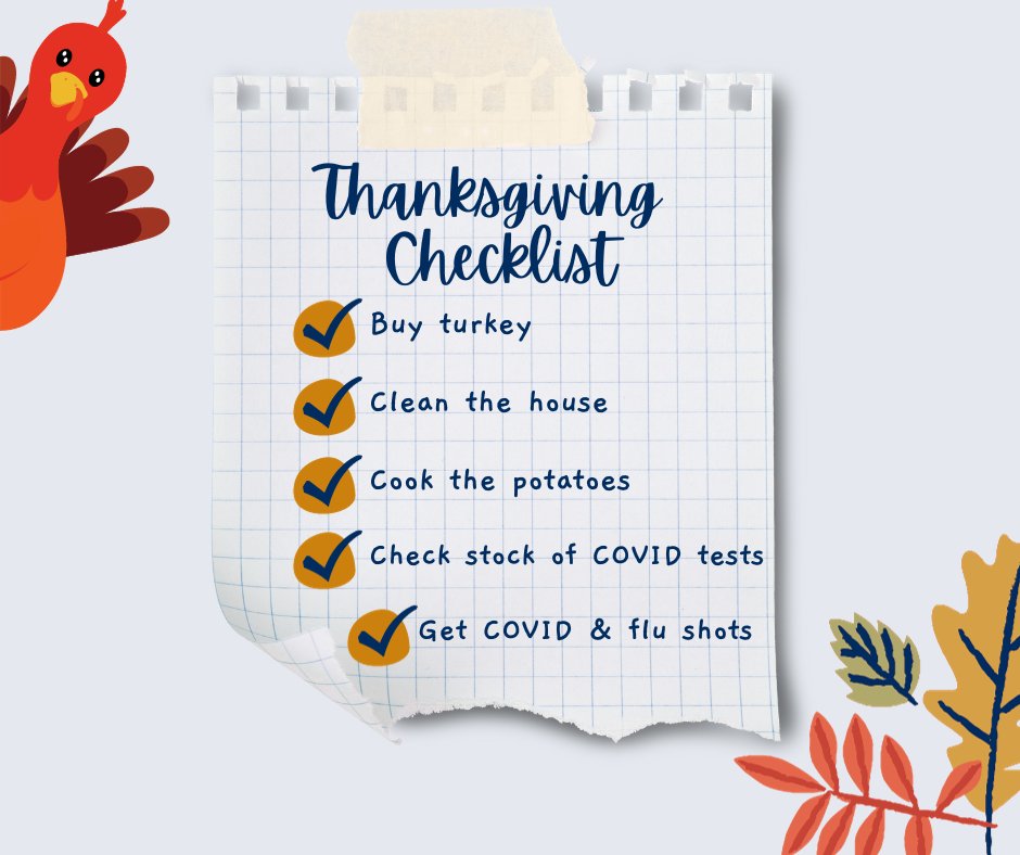 The weekend before Thanksgiving is primetime to prep for the family festivities. We have a few things to add to your checklist to make sure you celebrate the holiday safely: tinyurl.com/ycch4de2