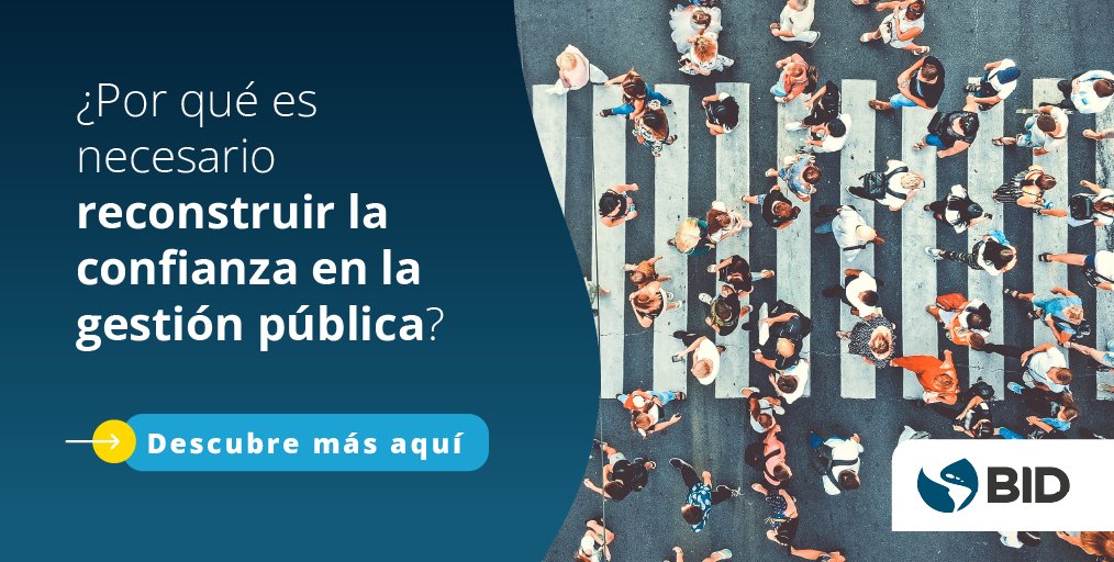 ¿Sabías que en LatAm y el Caribe menos de 1 de cada 3 personas confían significativamente en la administración pública de sus países?
Conoce el valor de reconstruir la #Confianza en la #GestiónPública en nuestro artículo por <a href="/vivian_purcell/">Vivian Purcell</a> y <a href="/jcruzvieyra/">Juan Cruz Vieyra</a>: bit.ly/3QvMd3m