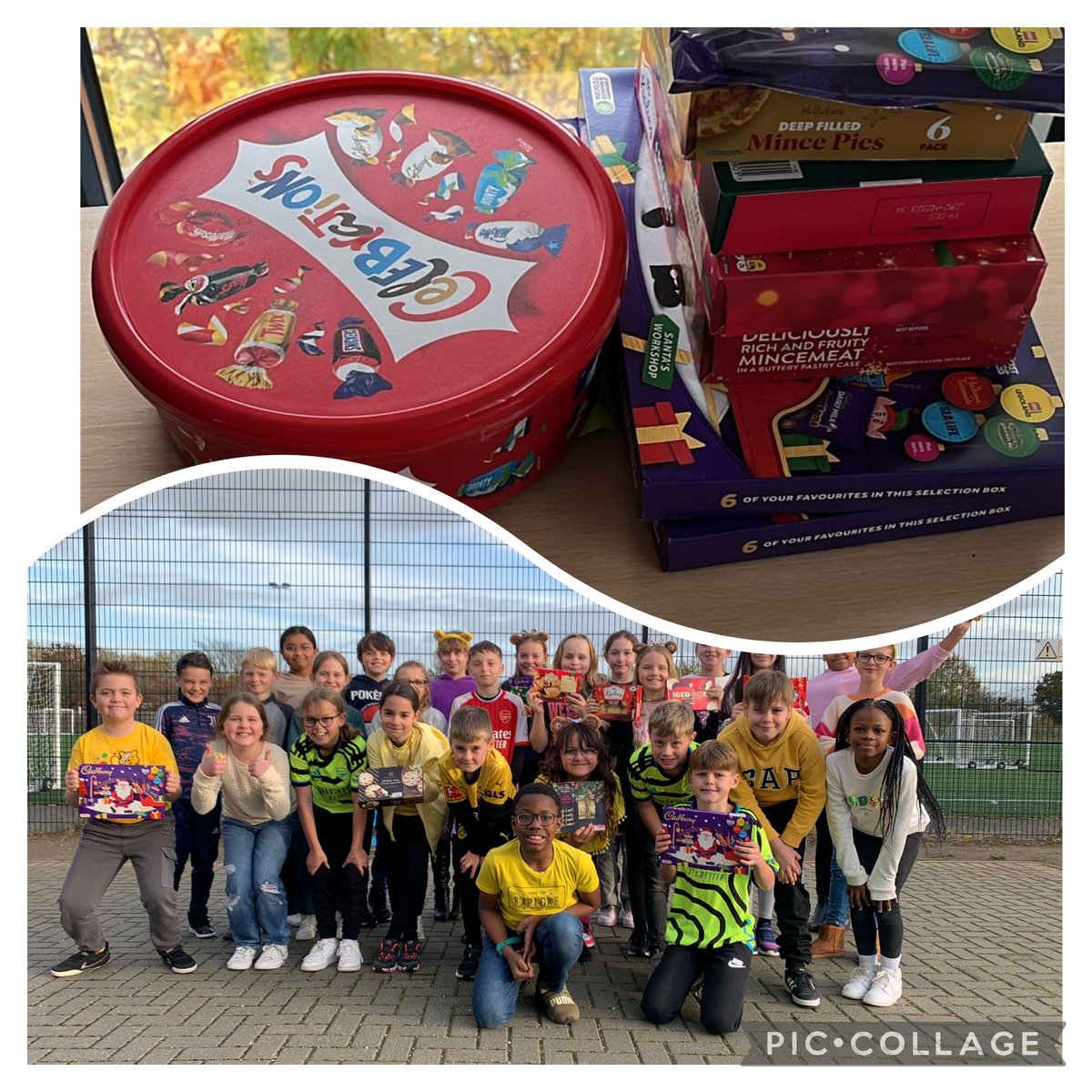 ETAJuniors's tweet photo. Have a great Children In Need day!! π§Έ@ETAJuniors @EtonburyAcademy donated loads of money & foodie gifts for CIN & our local Need Project. #justkeepgiving https://t.co/Jo69DfzBso