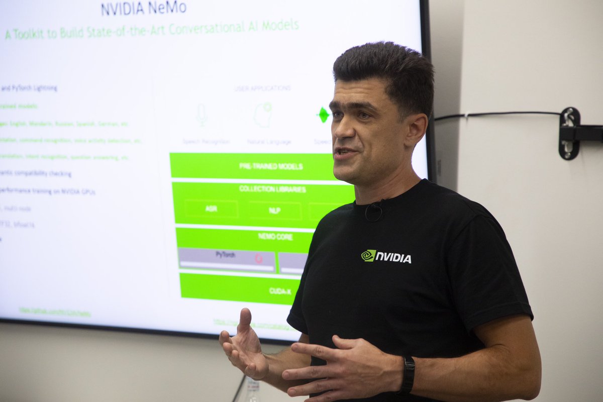 pydata_yerevan's tweet image. Yesterday,  #PyDataYVN November’s meetup hosted Nikolay Karpov from @nvidia, who presented steps on optimizing speech dataset preparation.🚀

Let’s take a look at how the meetup went, and stay tuned as the meetup video will be available soon.🤩