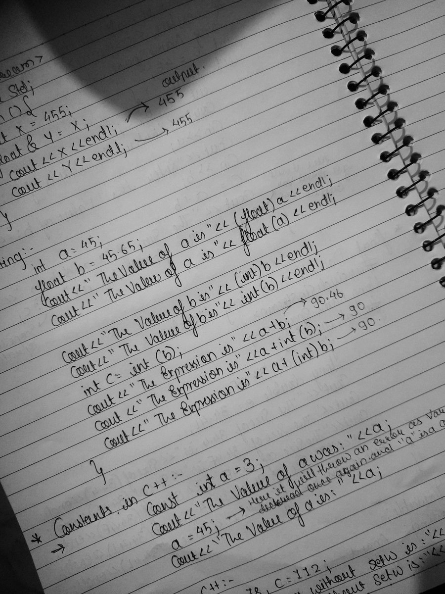 AnandBhaleraooo's tweet photo. Day 17 : Constraints in Cpp #DSACPP150Days #DSA150Days #LearningDSAIn150Days #CodingJourney #LogicBuilding #LearningCPlusPlus #EngineeringLife #DailyLearning #ChallengeAccepted https://t.co/0smJUe0QG7