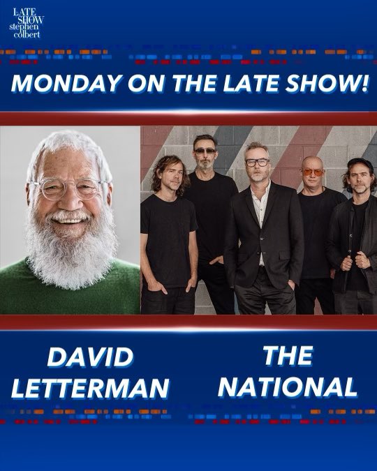 When David Letterman reaches out to ask if you’ll join him as the musical guest on his first return to The Late Show, there is only one answer… See you on Monday. @Letterman @colbertlateshow #LSSC #Colbert