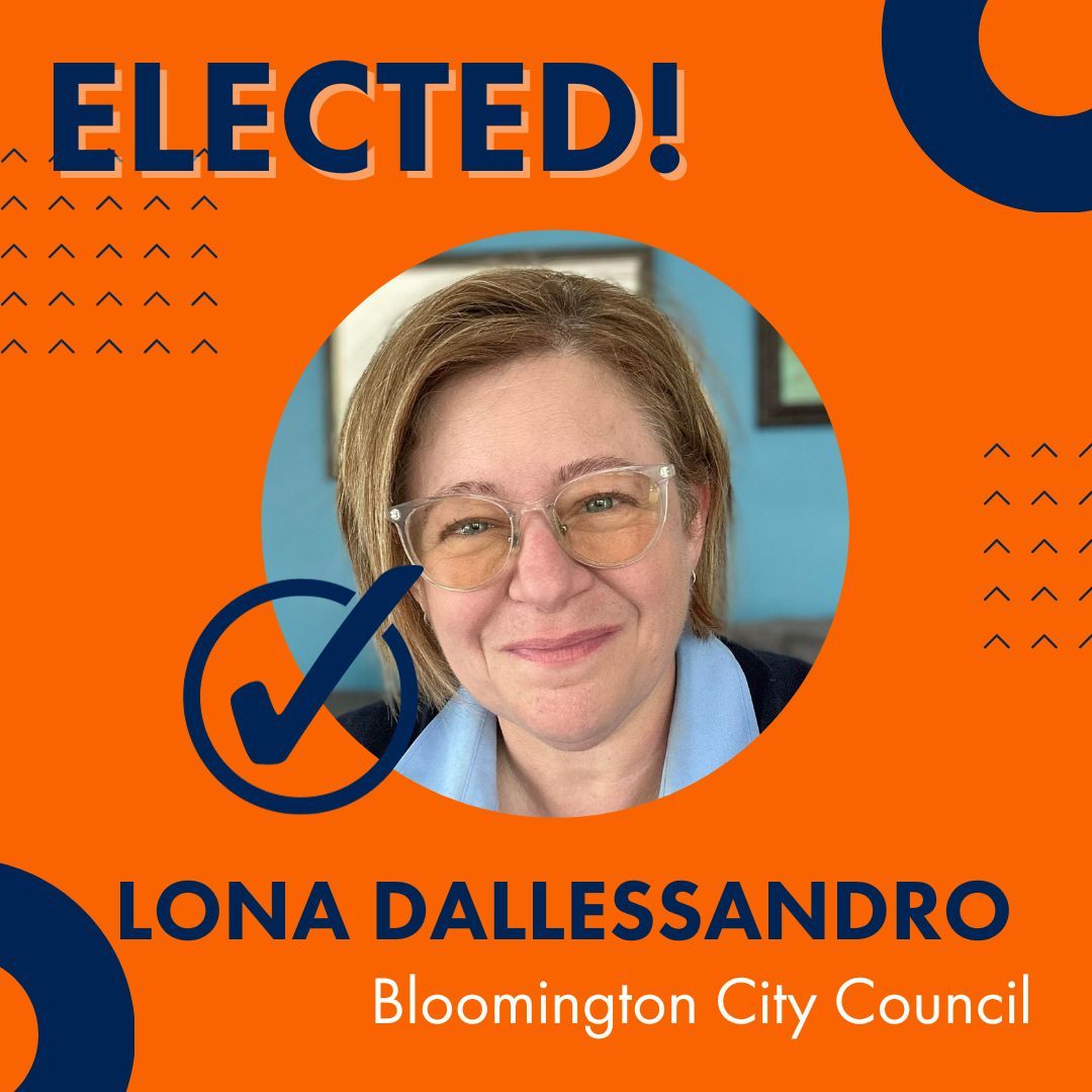 MoveMNAction's tweet photo. Congratulations, @voteforlona, for re-election to the #Bloomington City Council District III! We're excited to work alongside you to advance the policies and infrastructure we need to ensure all of us can get around and everyone can thrive. #votetransit https://t.co/ePwjfWi3bj