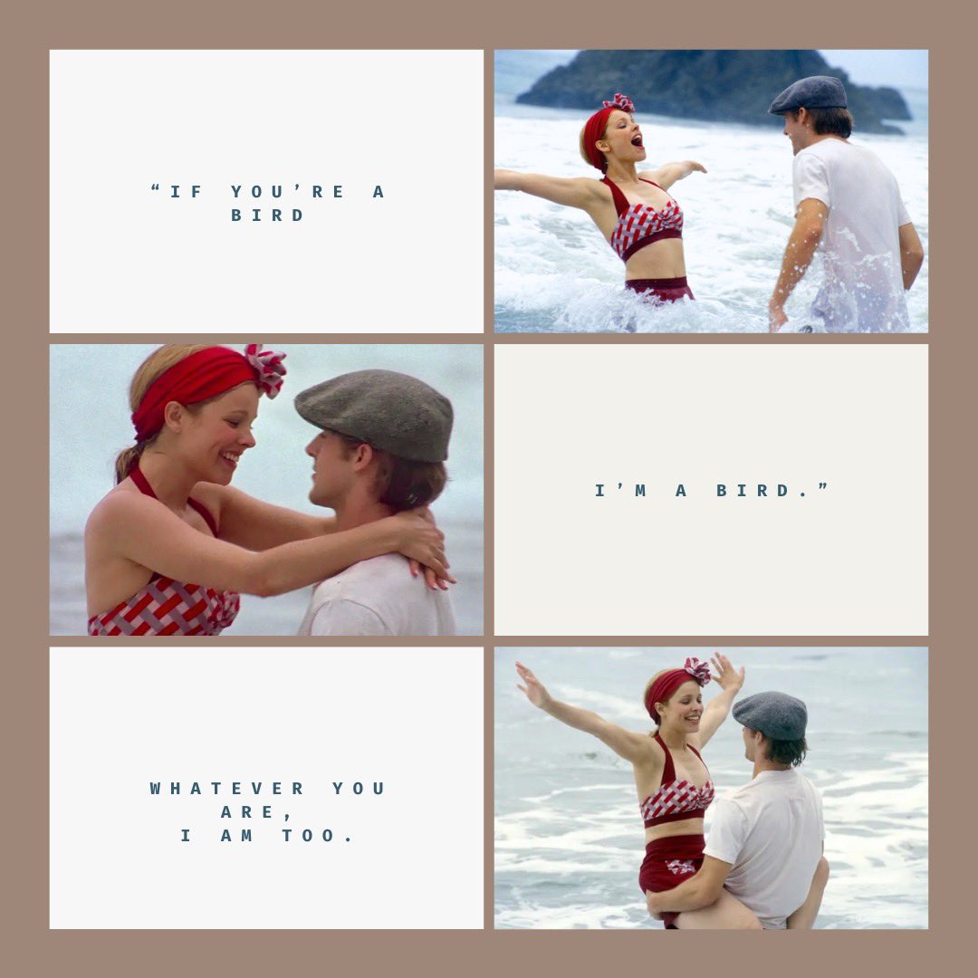 NicholasSparks's tweet photo. In honor of today being the incredible #RachelMcAdams birthday, here’s a #flashback to this memorable scene from #TheNotebook! Happy Birthday to our #AllieHamilton 🤍🎥
#IfYoureABird #ImABird https://t.co/PxoaSpACow