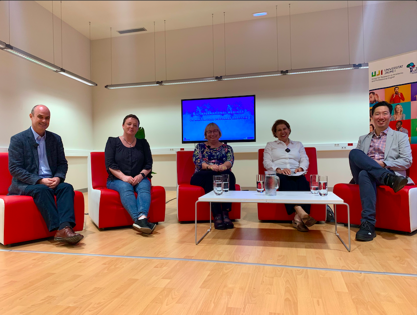 Grape_UJI's tweet photo. Last session of the 5th Webinar on MDA!
Round Table: Pedagogical applications and future research on multimodality, chaired by Vicent Beltrán-Palanques
#multiliteracies #multimodality
#multimodality #aiineducation https://t.co/NwqLGtCbQx