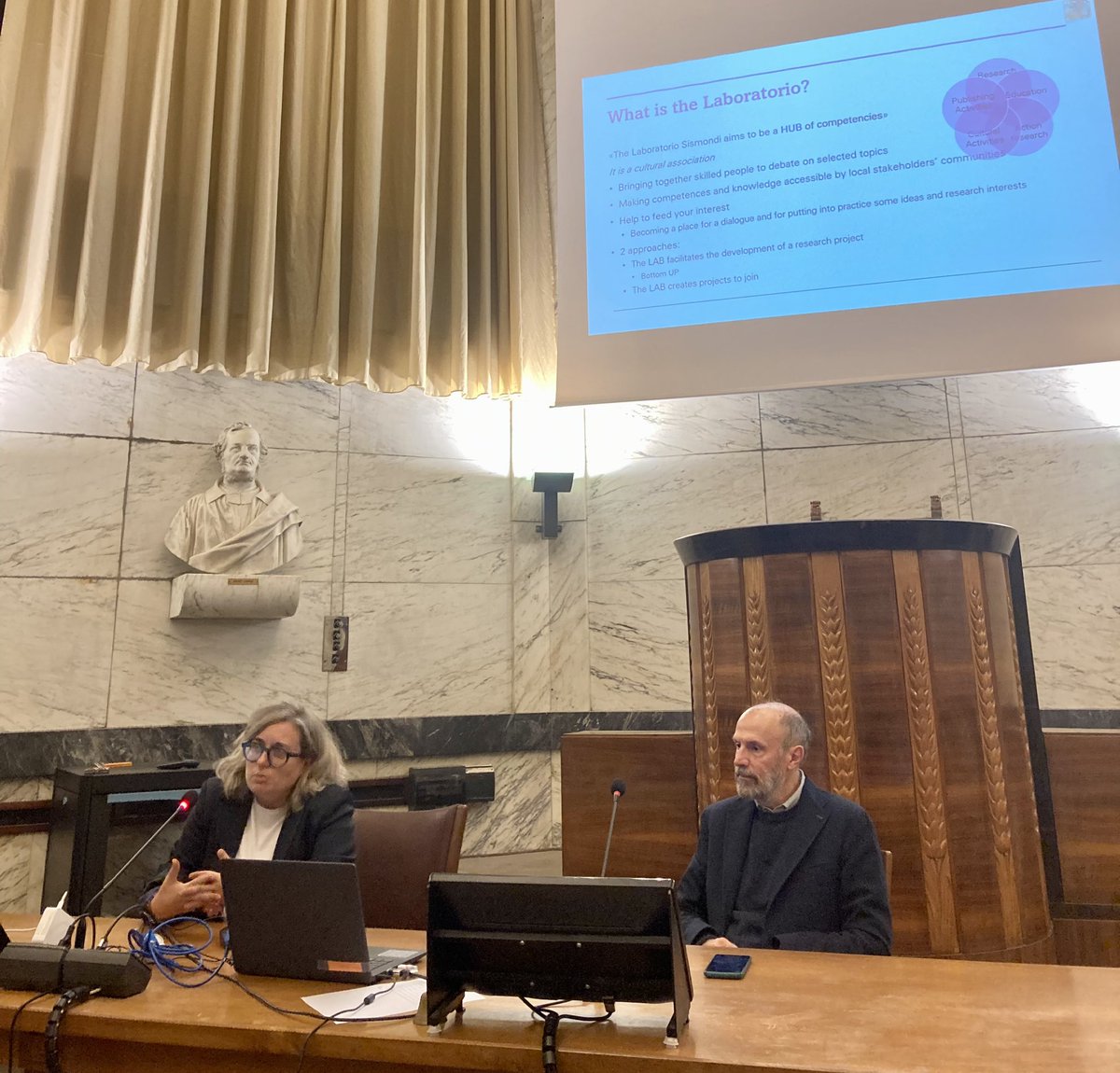 LabPisa's tweet photo. La nuova direttrice @cristinasantini presenta le future attività del @LabPisa - un hub di competenze - durante il #PAGEday by @PagePisa https://t.co/peP3yfA2p6