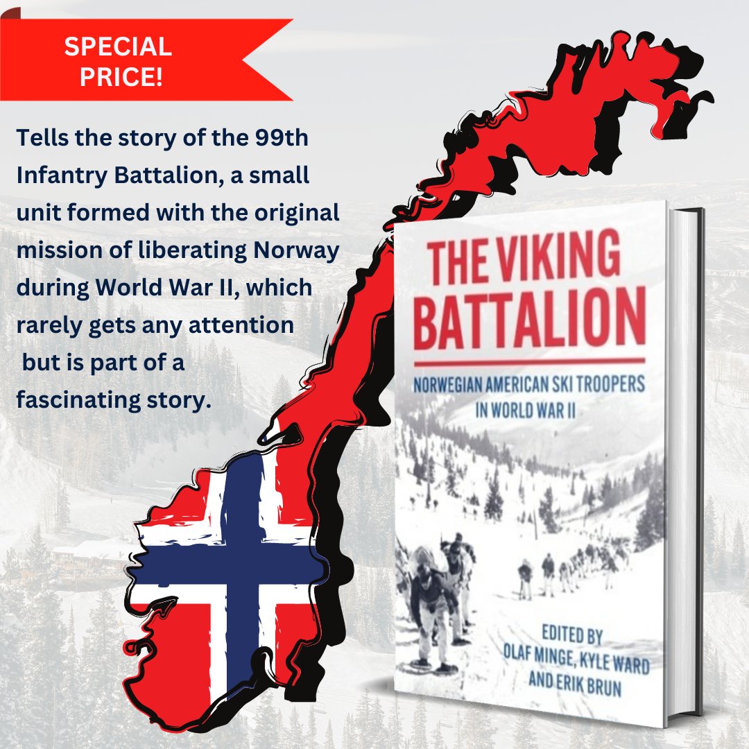 Get it here at 30% OFF! » bit.ly/47E4vGU

''The book is well-researched and provides us with fascinating insights into one of the more enduring legacies of the Norwegian-American experience.''

#norwayww2 #skitroopers #vikingbattalion #vikingww2  #99thbattalion