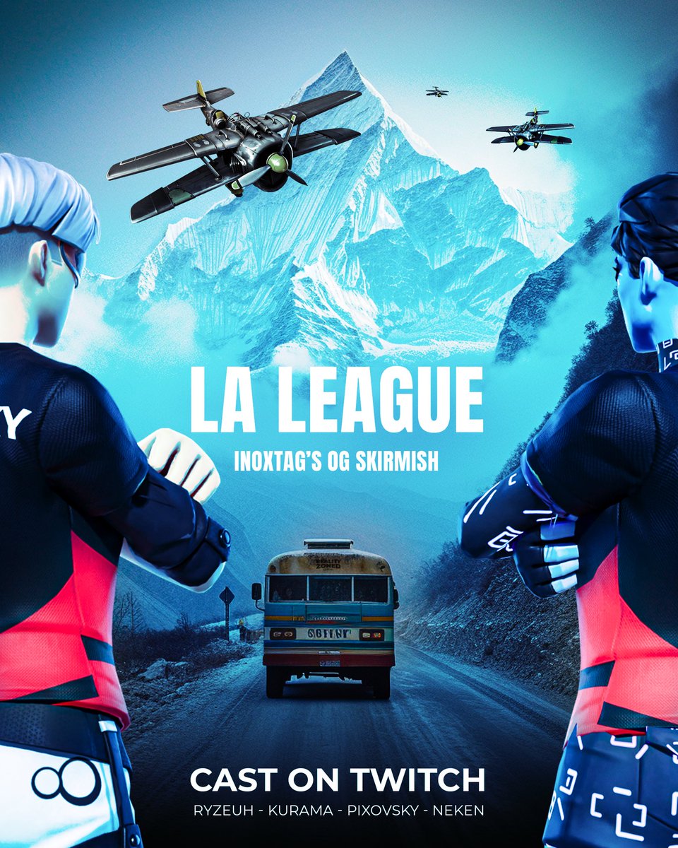 Nous avons gravis les plus hautes montagnes ! 
Celle-ci risque d’être hostile 🏔️

La League 🏆 Inoxtag’s OG Skirmish
C’est à 19H sur la TV !

📺 Twitch.tv/RealityZoned