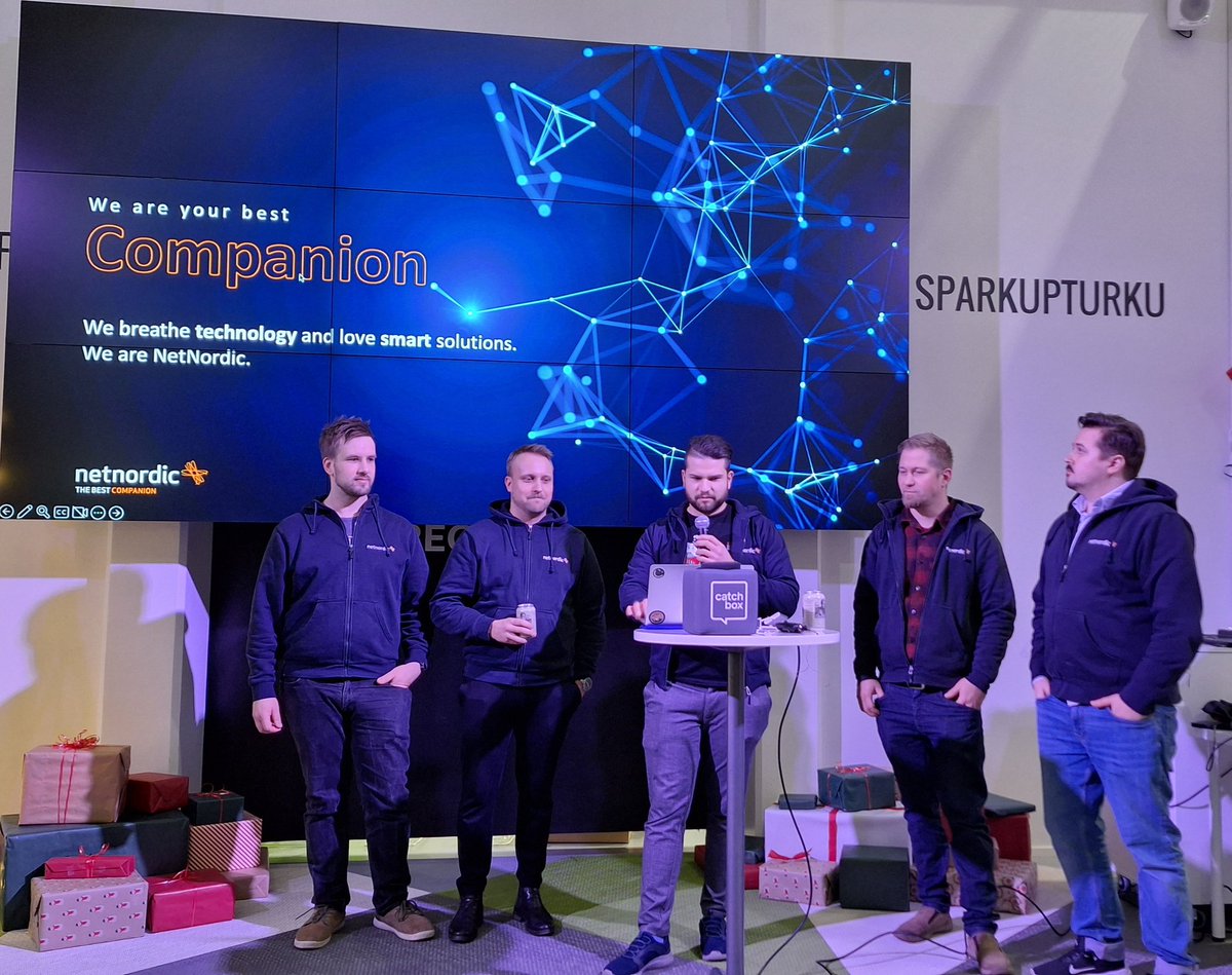 turkusec's tweet photo. We are kicking off our November meetup! Thanks to @netnordicfin for powering our meetup!
#TurkuSec #CitySec #NetNordic #Turku #Finland https://t.co/a1K0svIP88