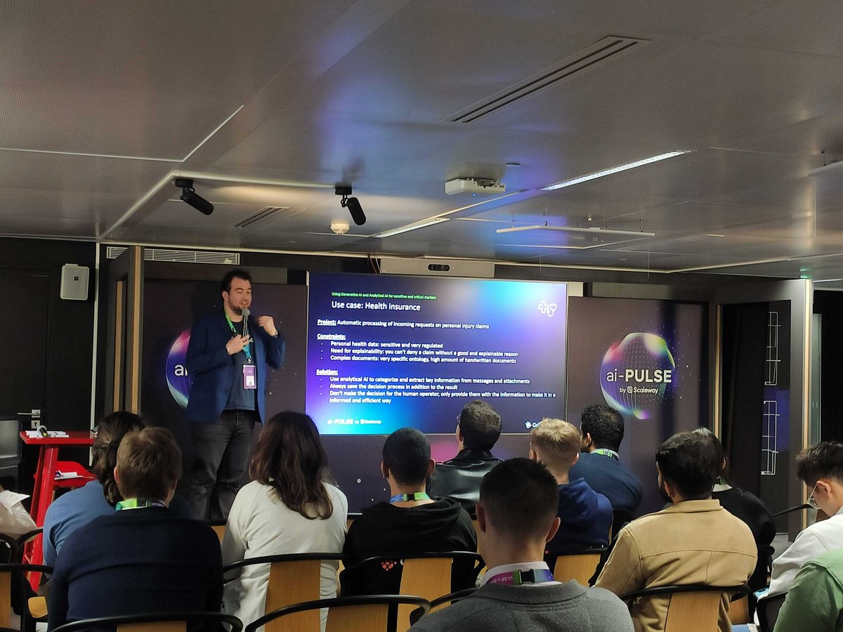 "Manipulation of health data" or "Anything related to national security" are examples of sensitive &amp; critical environment" - Killian Vermersch (<a href="/sup_puck/">Killian Vermersch</a>) Co-Founder &amp; CEO, Golem.ai explains using Generative AI &amp; Analytical AI for sensitive and critical markets.